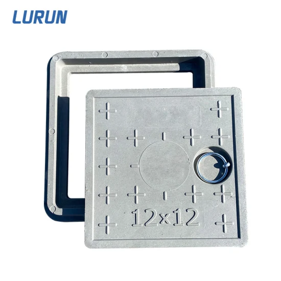 China-Fabrik mit CE/ISO En124 Ductile D400 SMC/BMC Square Fiberglas/Plastic/FRP Composite Manhole Cover Price for Resin